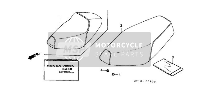 Honda SA50 1993 Siège pour un 1993 Honda SA50